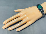 Early Vintage Native American Navajo Nturquoise Sterling Silver Bracelet-Nativo Arts