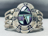 Tommy Lewis Vintage Native American Navajo Opal Sugulite Sterling Silver Bracelet-Nativo Arts