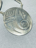 Phil Poseyesva Rare Vintage Native American Hopi Sterling Silver Necklace-Nativo Arts