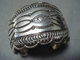 Marc James Navajo Native American Sterling Silver Huge Bracelet-Nativo Arts