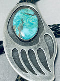 Alvin Boy Vintage Native American Navajo Royston Turquoise Sterling Silver Bolo Signed-Nativo Arts
