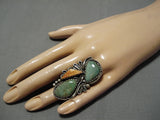 Important Liz Pm Navajo Royston Turquoise Sterling Silver Native American Ring-Nativo Arts