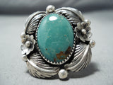 Marvelous Navajo Royston Turquoise Sterling Silver Ring Native American-Nativo Arts