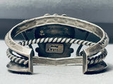 The Best Vintage Native American Navajo Arviso Turquoise Sterling Silver Coiled Bracelet-Nativo Arts