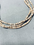 Native American One Single Turquoise Vintage Santo Domingo Heishi Necklace-Nativo Arts