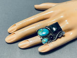 The Best Vintage Native American Navajo Liz Pm Turquoise Sterling Silver Ring-Nativo Arts