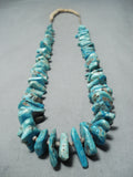 Amazing Vintage Native American Navajo Large Royston Turquoise Necklace-Nativo Arts