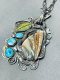 Rare Vintage Francisco Gomez Turquoise Sterling Silver Snake Necklace-Nativo Arts