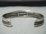 Very Important Native American Navajo Ella Linkin Turquoise Sterling Silver Bracelet-Nativo Arts