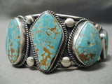 Best Vintage Verdy Jake #8 Turquoise Native American Navajo Sterling Silver Bracelet-Nativo Arts