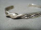 Important Sunny Reeves Vintage Native American Navajo Sterling Silver Twist Bracelet-Nativo Arts