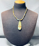 Native American Outstanding Vintage Santo Domingo Royston Turquoise Sterling Silver Necklace-Nativo Arts