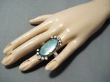 Spectacular Vintage Native American Navajo Royston Turquoise Sterling Silver Ring-Nativo Arts