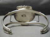 Important Vintage Native American Navajo Last Chance Turquoise Sterling Silver Bracelet Old-Nativo Arts