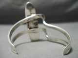 Native American One Of Best Vintage Santo Domingo Jimmy Calabaza Sterling Silver Coin Bracelet-Nativo Arts