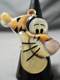 Detailed Intricate! Native American Tigger Sterling Silver Ring-Nativo Arts