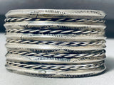One Of A Kind Vintage Native American Navajo Sterling Silver Bracelet-Nativo Arts
