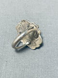Wonderful Vintage Native American Navajo Red Mountain Turquoise Sterling Silver Ring-Nativo Arts