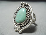 Marvelous Vintage Native American Navajo Royston Turquoise Sterling Silver Ring Old-Nativo Arts
