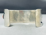 Important Red Mountain Turquoise Vintage Native American Navajo Sterling Silver Bracelet-Nativo Arts