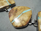 Very Rare Vintage Native American Navajo Royston Turquoise Boulder Sterling Silver Bracelet-Nativo Arts