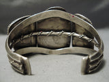 One Of The Best Vintage Native American Navajo Old Kingman Turquoise Sterling Silver Bracelet-Nativo Arts