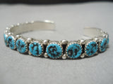 Amazing Vintage Navajo Turquoise Sterling Silver Native American Bracelet-Nativo Arts