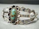 Early Vintage Native American Navajo Royston Turquoise Sterling Silver Bracelet Old-Nativo Arts