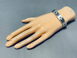 Impressive Vintage Native American Hopi Sterling Silver Prints Bracelet-Nativo Arts