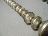 One Heaviest 437 Gram Native American Navajo Sterling Silver Coin Necklace-Nativo Arts