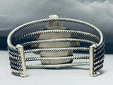 One Of The Best Ever Vintage Native American Zuni Turtle Turquoise Sterling Silver Bracelet Cuff-Nativo Arts
