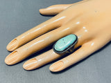 Wonderful Vintage Native American Navajo Turquoise Sterling Silver Ring-Nativo Arts