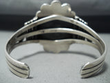 Deep Vivid Jess Quality Native American Navajo Carico Lake Turquoise Sterling Silver Bracelet-Nativo Arts