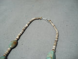 Native American Wonderful Santo Domingo Royston Turquoise Sterling Silver Necklace-Nativo Arts
