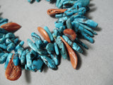 Exceptional Vintage Santo Domingo Turquoise Native American Necklace Old-Nativo Arts