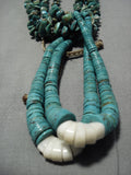 Superior Vintage Navajo Royston Turquoise Native American Necklace Old-Nativo Arts