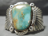 Huge Vintage Navajo Royston Turquoise Sterling Silver Old Native American-Nativo Arts