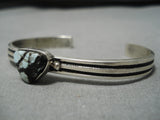Very Rare Vintage Native American Navajo Dry Creek Turquoise Sterling Silver Bracelet-Nativo Arts