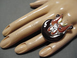 Incredible Native American Zuni Don Dewa Sterling Silver Yosemite Sam Stelring Silver Ring-Nativo Arts
