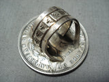 Colossal Coin Sterling Silver Stamped Ring-Nativo Arts