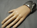 Quality Vintage Native American Navajo Betty Becenti Kokopelli Sterling Silver Bracelet-Nativo Arts