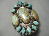 One Of Best Vintage Native American Navajo Royston Turquoise Sterling Silver Bracelet Old-Nativo Arts