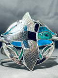 The Best Native American Hummingbird Turquoise Sterling Silver Bracelet-Nativo Arts
