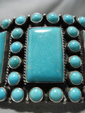 One Of Best Vintage Native American Navajo Turquoise Sterling Silver Bracelet Old-Nativo Arts
