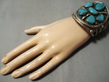 Colossal Important Vintage Native American Navajo Turquoise Sterling Silver Alice Bracelet-Nativo Arts