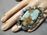 One Of The Craziest Native American #8 Turquoise Sterling Silver Ring-Nativo Arts
