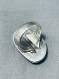 Rare Turquoise Vintage Native American Navajo Sterling Silver Chunky Ring-Nativo Arts