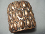 Incredible Navajo Super-wide Copper Bracelet Native American-Nativo Arts