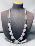 Tremendous Vintage Hopi/ Navajo Turquoise Sterling Silver Necklace-Nativo Arts