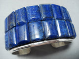 Best Lapis San Felipe Native American Lapis Sterling Silver Bracelet-Nativo Arts